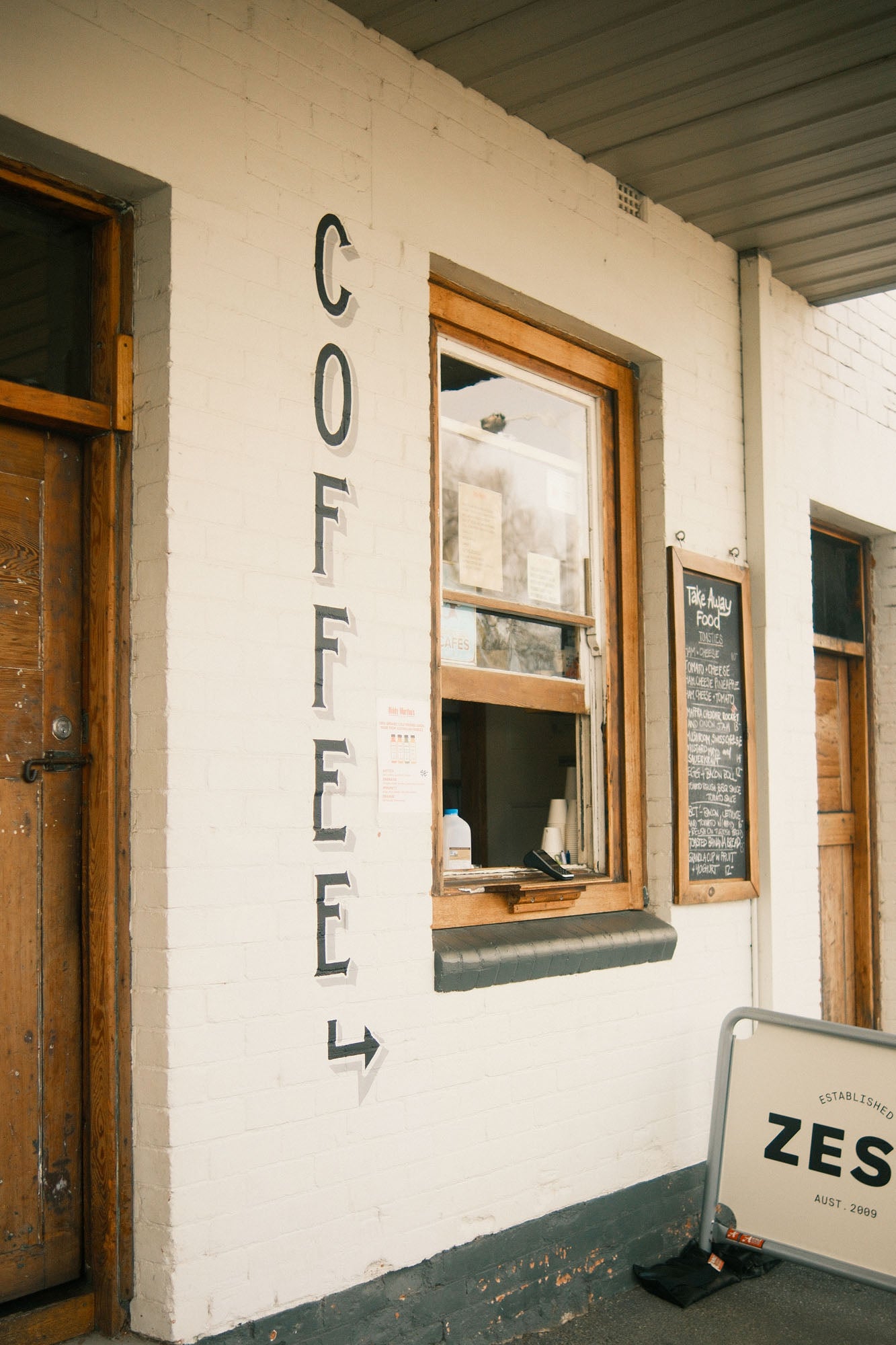 Take-away coffee in Bunyip Biddy Martha's