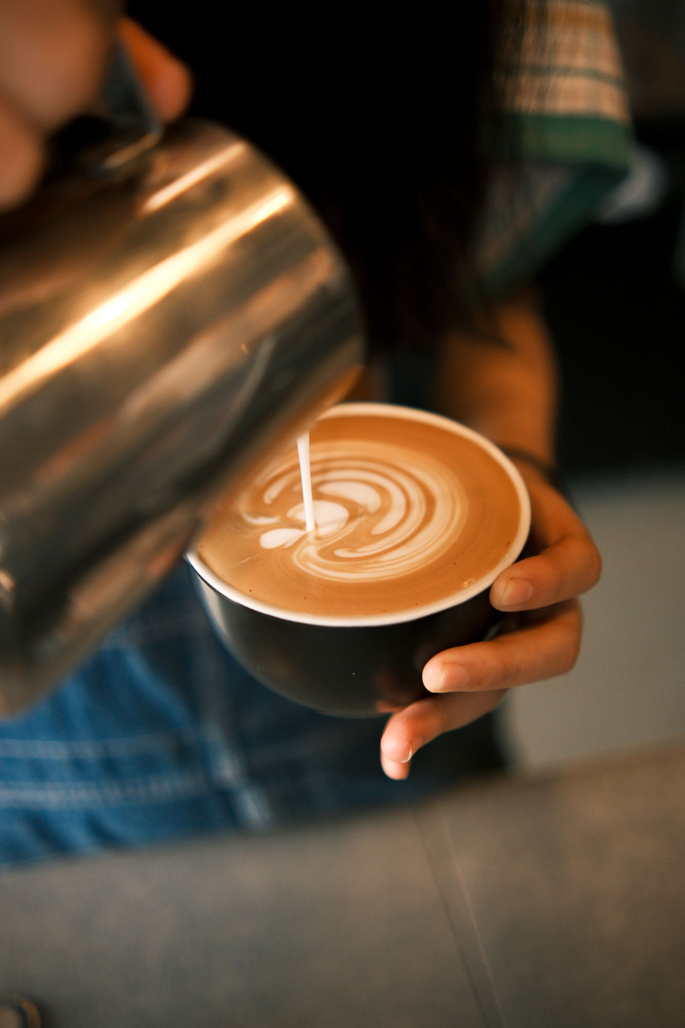 latte art in Newstead