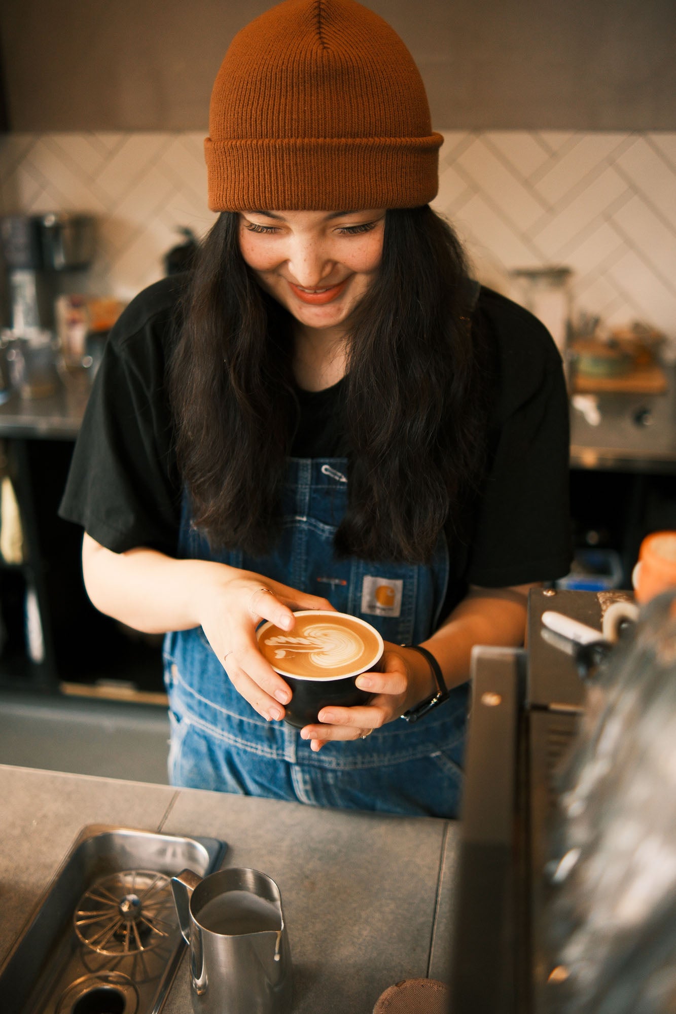 Perfect latte in Newstead