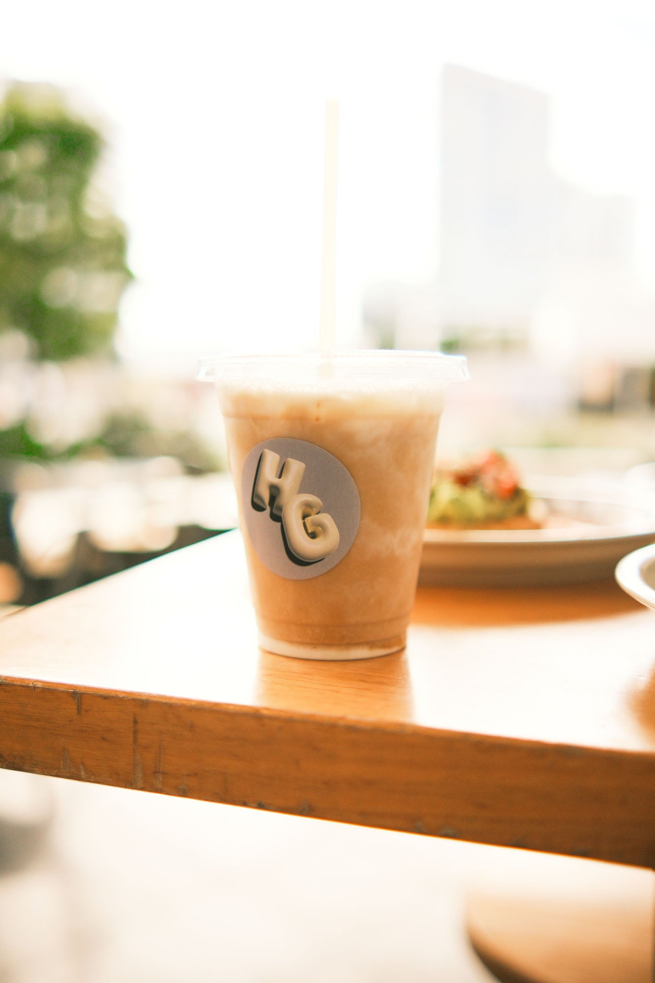 Take-away coffee in Newstead