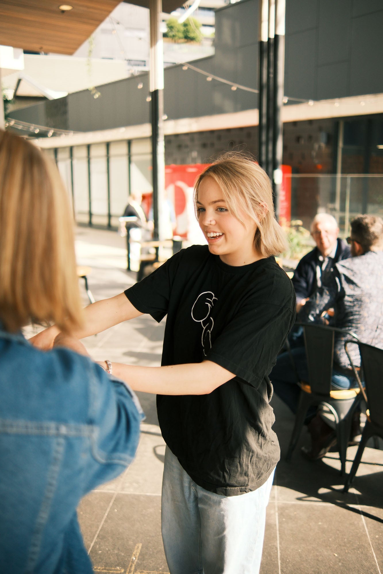 Friendly barista made coffee in Newstead